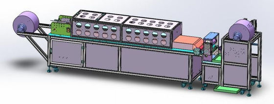 2400 pcs/h Máy nạp mặt nạ dây chuyền sản xuất tự động