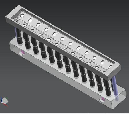 24 lỗ dây chuyền sản xuất son môi Custom Mold V hình dạng Beveled miệng