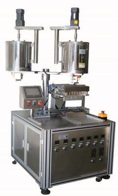 Máy lấp sơn môi tự động màu bạc 12 lỗ Máy lấp sơn môi tự động 2 thùng